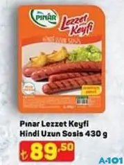 PINAR LEZZET KEYFİ HİNDİ UZUN SOSİS 430 G fiyat ve kampanya bilgisi